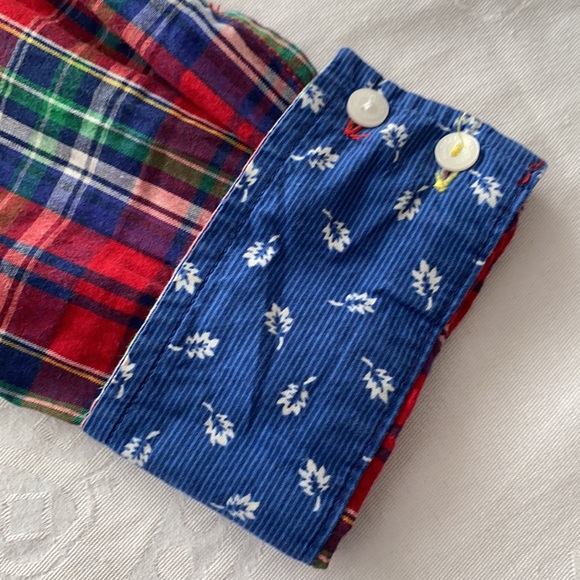 Tommy Hilfiger plaid Cotton button down blouse. Red/Blue/Green plaid. Size Small - Picture 7 of 8